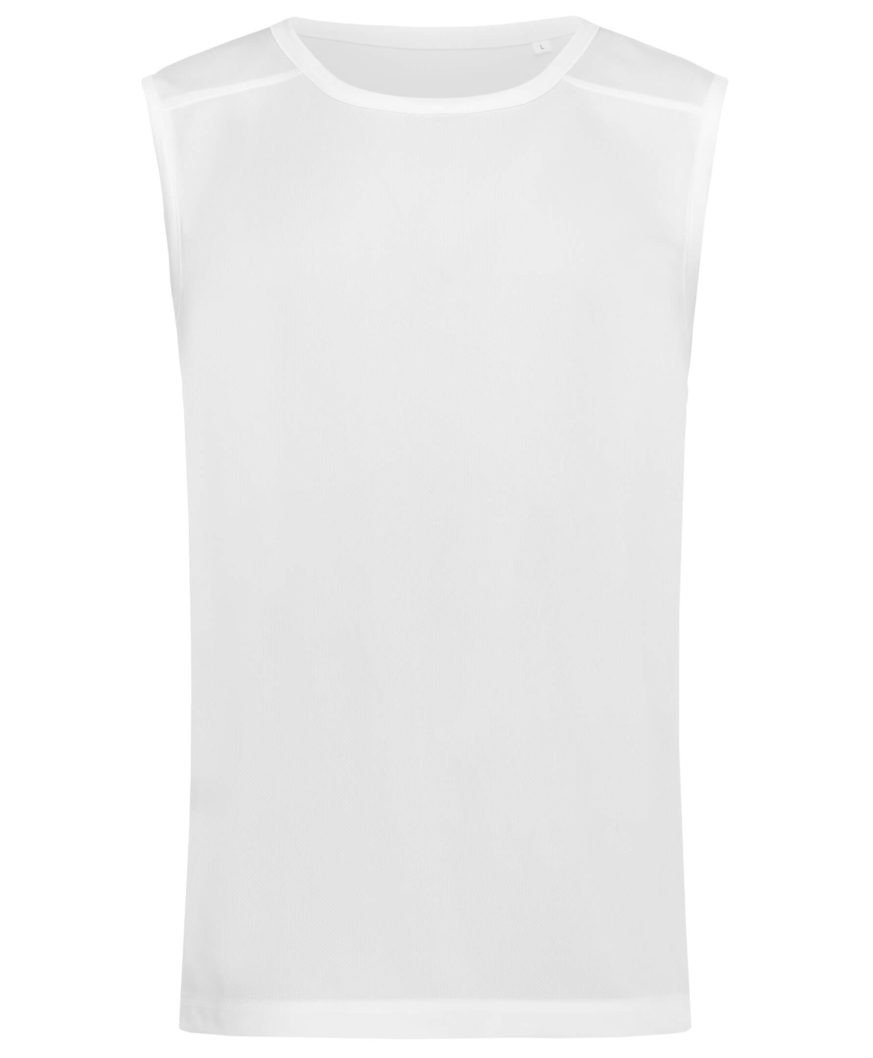 st8440_whi ST8440 Mesh Sleeveless - Image 1