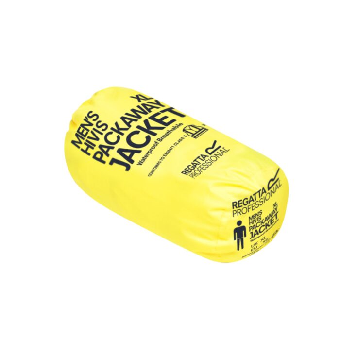 High Visibility Pro Packaway Jacket - Image 6