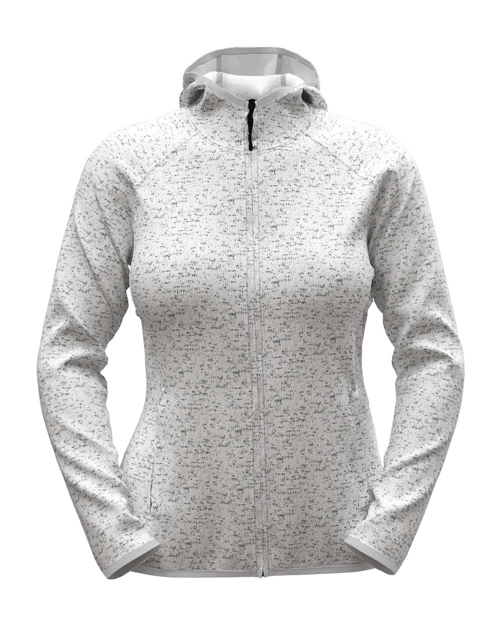 ST5560 Light Grey Heather ST5560 Lux Hooded Knit Fleece Jacket - Image 1