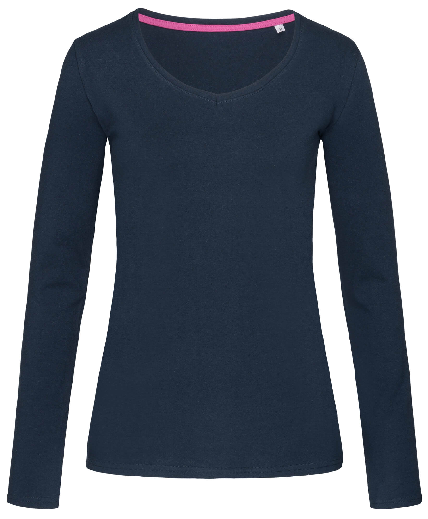 ST9720 Marina Blue ST9720 Claire V-neck Long Sleeve T-shirt - Image 1