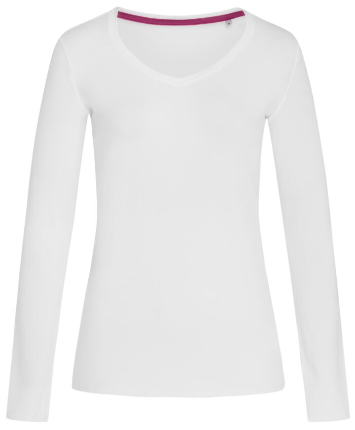 ST9720 Claire V-neck Long Sleeve T-shirt - Image 2