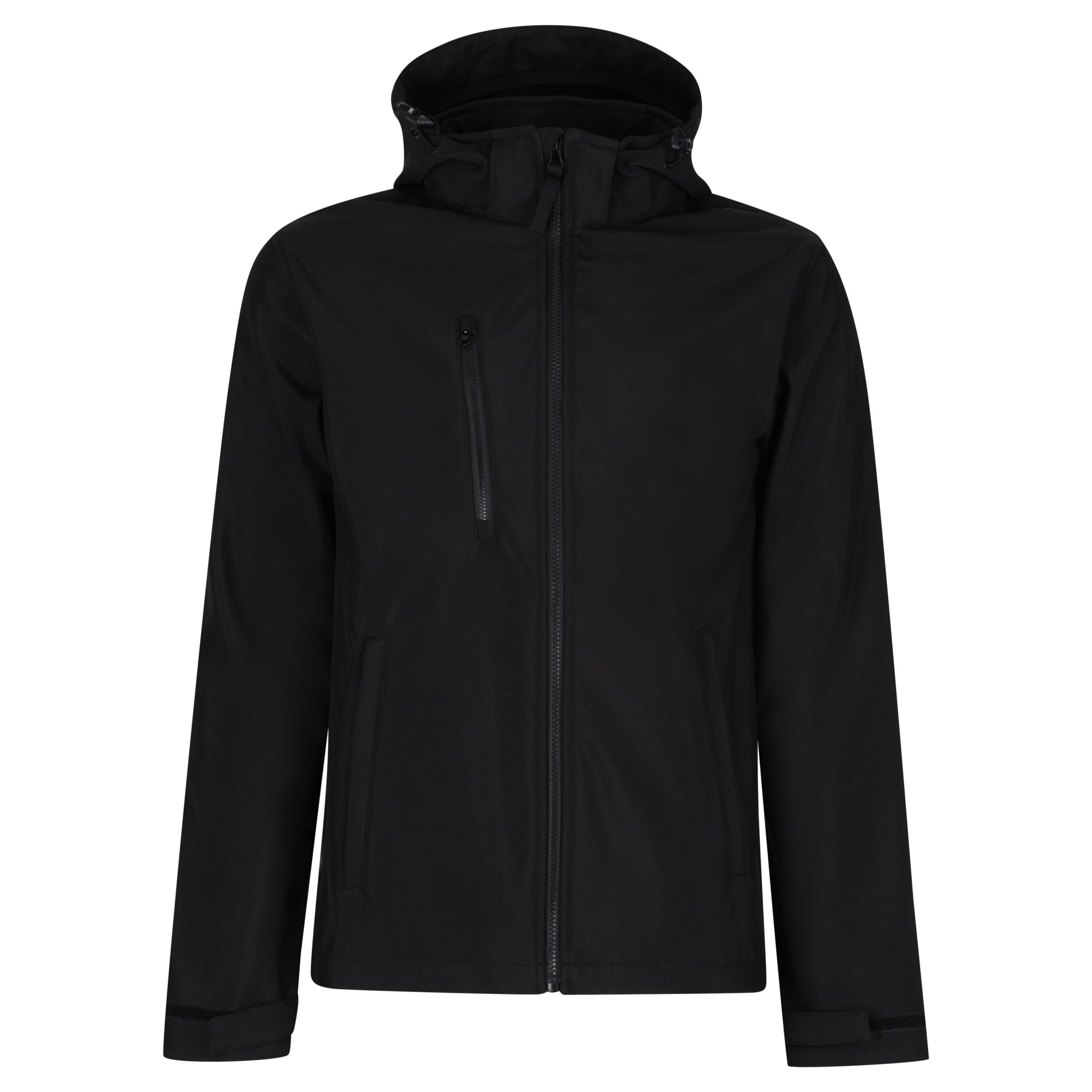 TRA701 Black TRA701 VENTURER 3 LAYER HOODED SS JACKET - Image 1