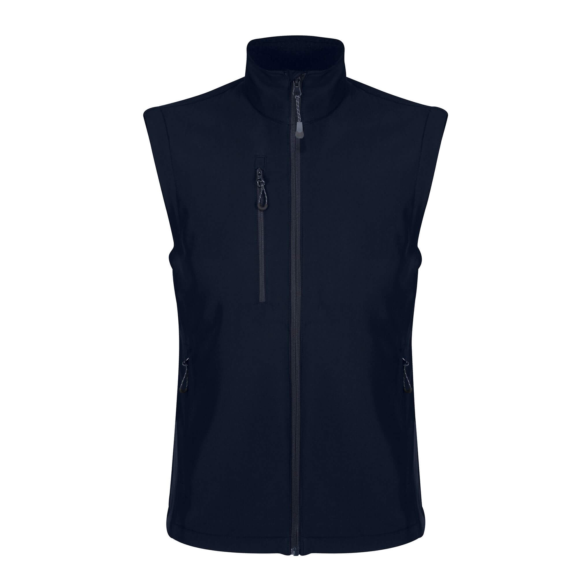 TRA858 Navy Honestly Made Recycled Softshell Bodywarmer - Image 1