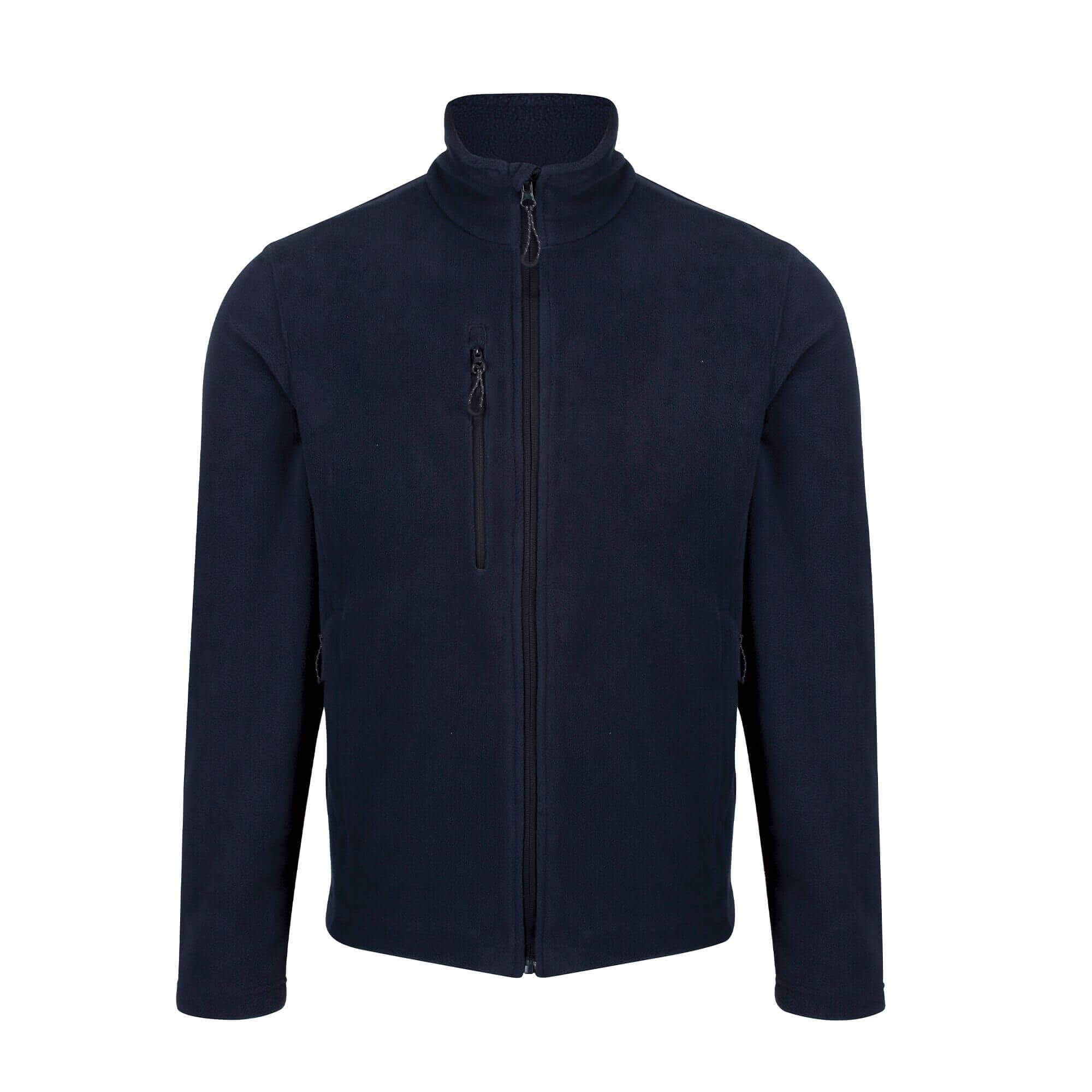 TRF618 Navy Honestly Made Recycled Full Zip Fleece - Image 1