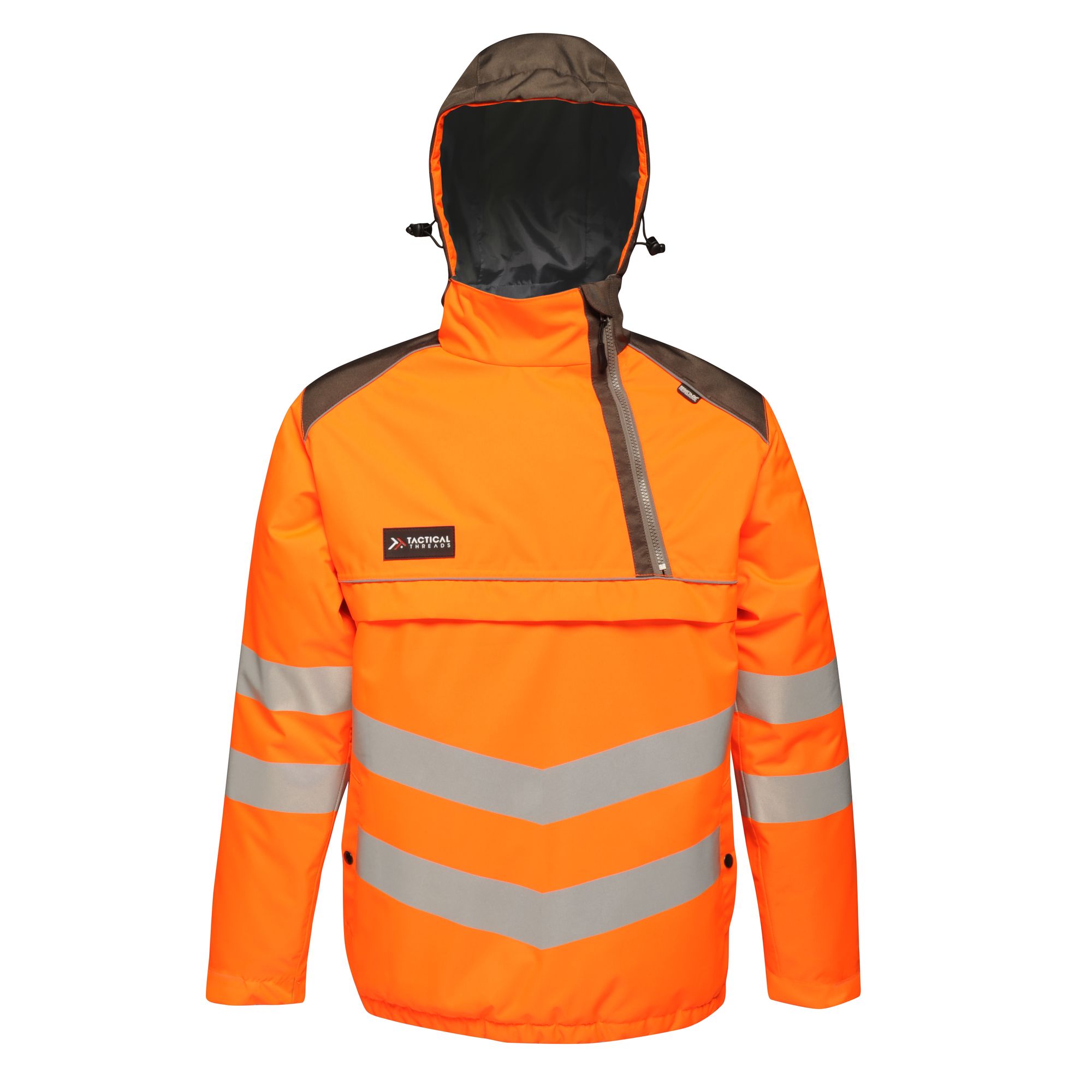 TRA316 Orange Grey High Visibility TT Overhead Bomber - Image 1