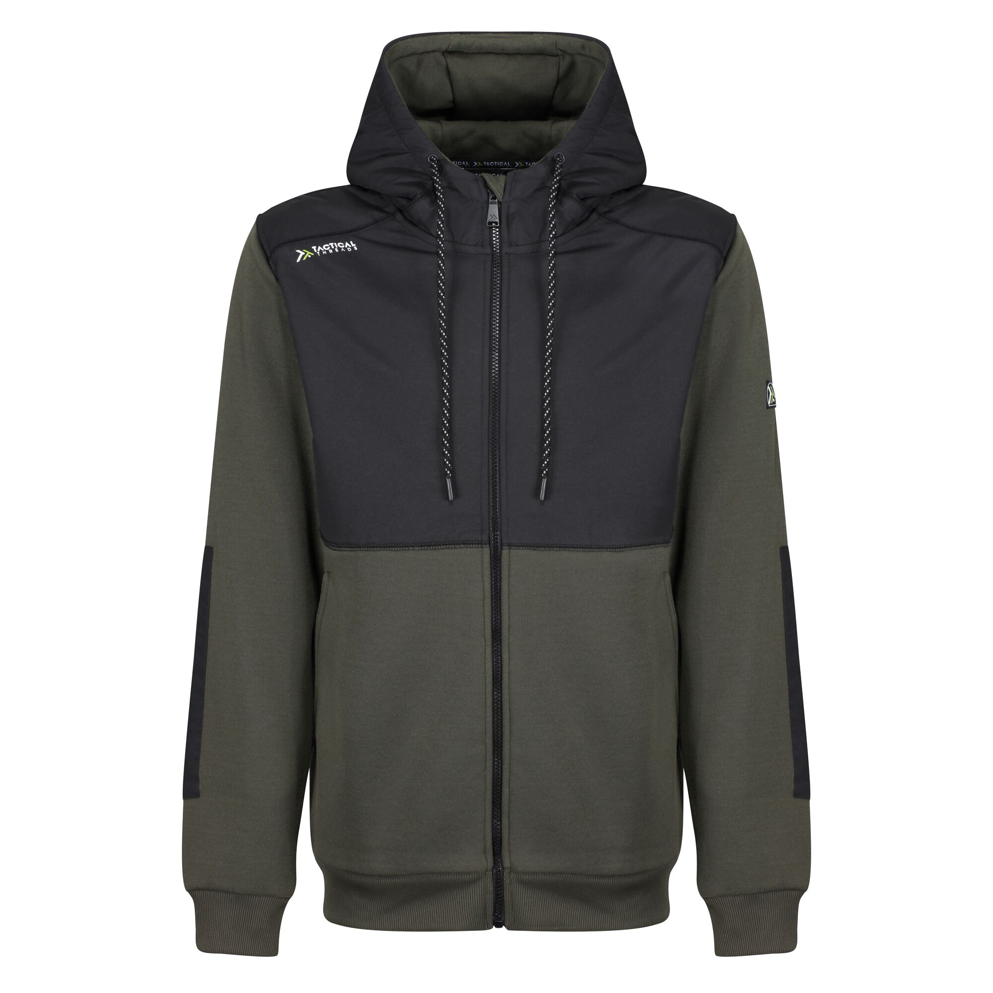 TRF643 Dark Khaki Black TRF643 Tactical Major Hoodie - Image 1