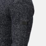 TRF673 Soloman Zip Neck Knitted Pullover - Image 3