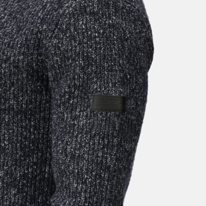 TRF673 Soloman Zip Neck Knitted Pullover - Image 3